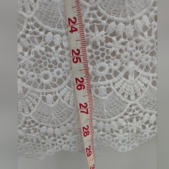 *3/$20 Layered Look Blush Pink Long Sleeve Blouse Lace EUC - Picture 3 of 5